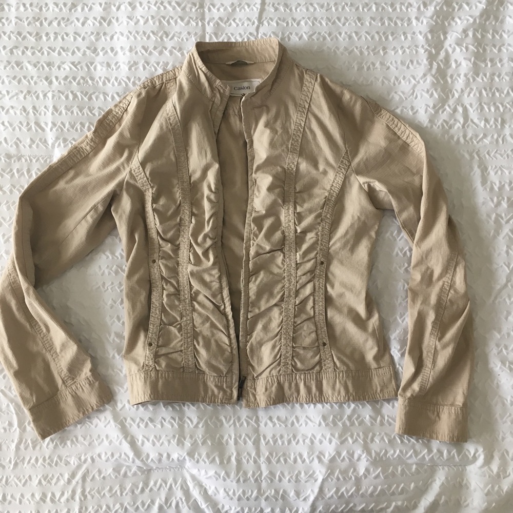 Casion Beige Cargo Jacket